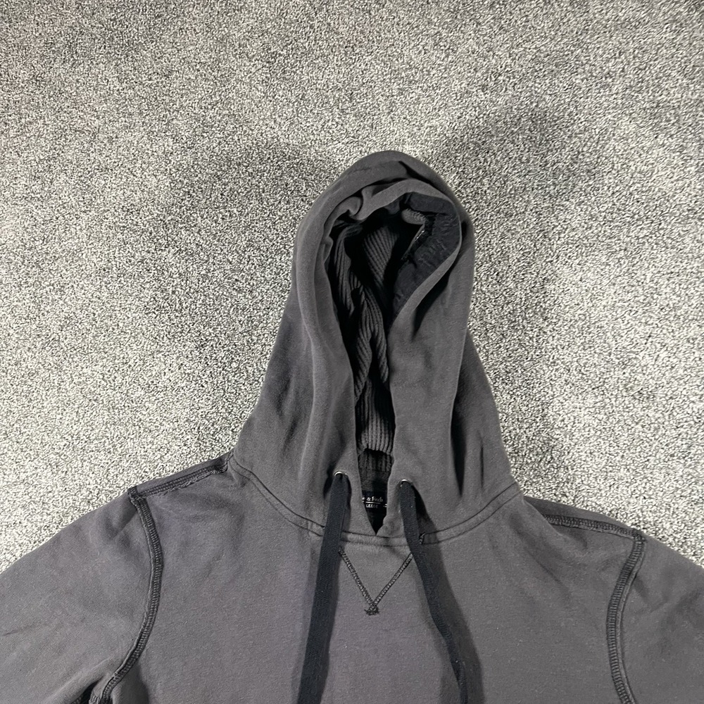 Abercrombie & Fitch Men’s Gray Pullover Hoodie Graphic A&F Fleece Size Small - Picture 4 of 10